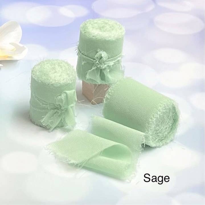 Cathayana - Wholesale Ribbon - Gift Wrapping - Handmade Fringe Chiffon Ribbon, Ribbon for Gift Wrapping