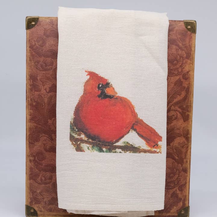 Flour Sack Towel - Cardinal for wholesale by Bella Esse Naturals