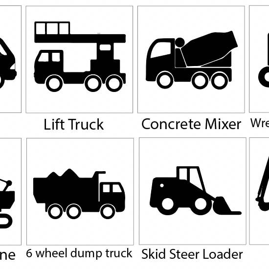 Nail and Hook Laser Cut Home Decor - Wholesale Sign - Construction Truck | 14x14 inch Wood Sign | Construction Room Decor | Construction Truck Bedroom4