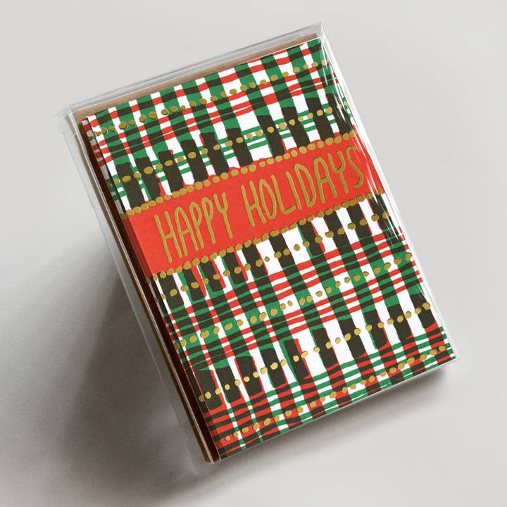 Hammerpress - Wholesale Stationery/Notecard Set - Holidays Blinky Dots Boxed Set