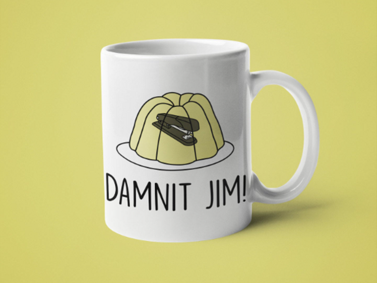 Ink Pop - Vente Tasse à café - Tasse à café sur le thème « Damnit Jim, The Office »0