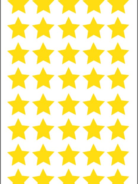 40 självhäftande klistermärken med stjärnor i valfri storlek för wholesale av Deco Sticker Store