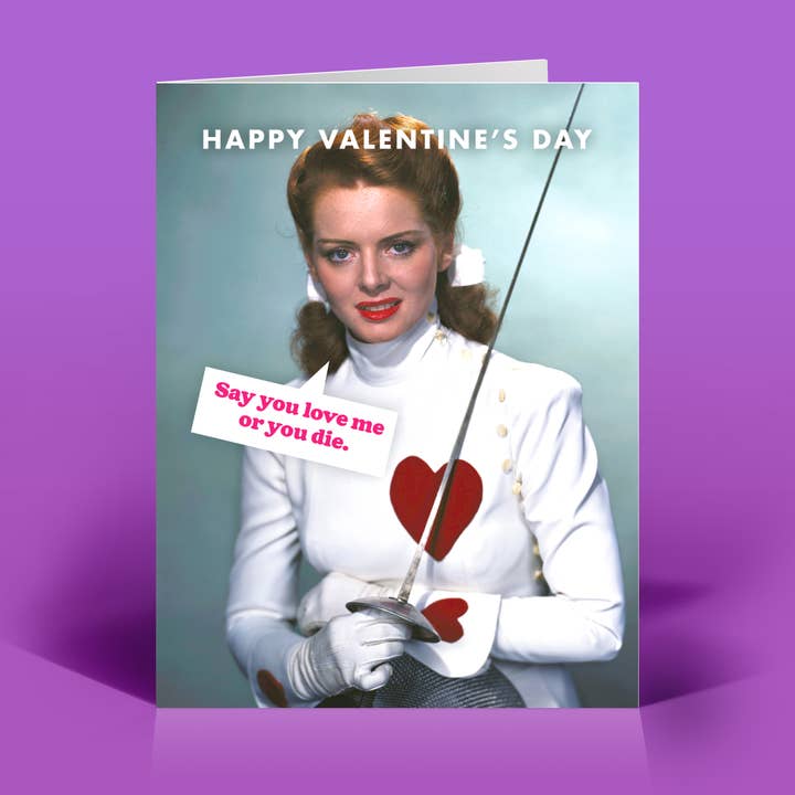 Say You Love Me Valentine's Card for wholesale by The Raccoon Society