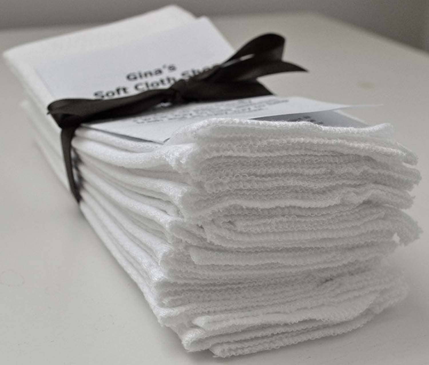 Ginas Soft Cloth Shop - Wholesale Dishcloth - White Birdseye - 11x12 Paperless Unpaper Towels 2 Ply4