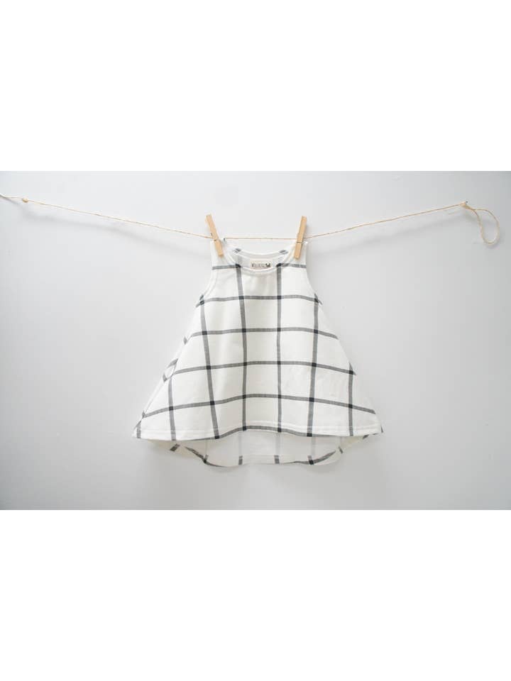 Willbirdbaby - Wholesale Dress - Kids - Dress- Baby/toddler/kids  Chickadee Swing Dress, mod check