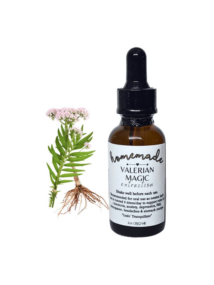 Valerian Magic Extraction Tincture 1oz for wholesale by Know; Body Botanicals & Apothecary, LLC