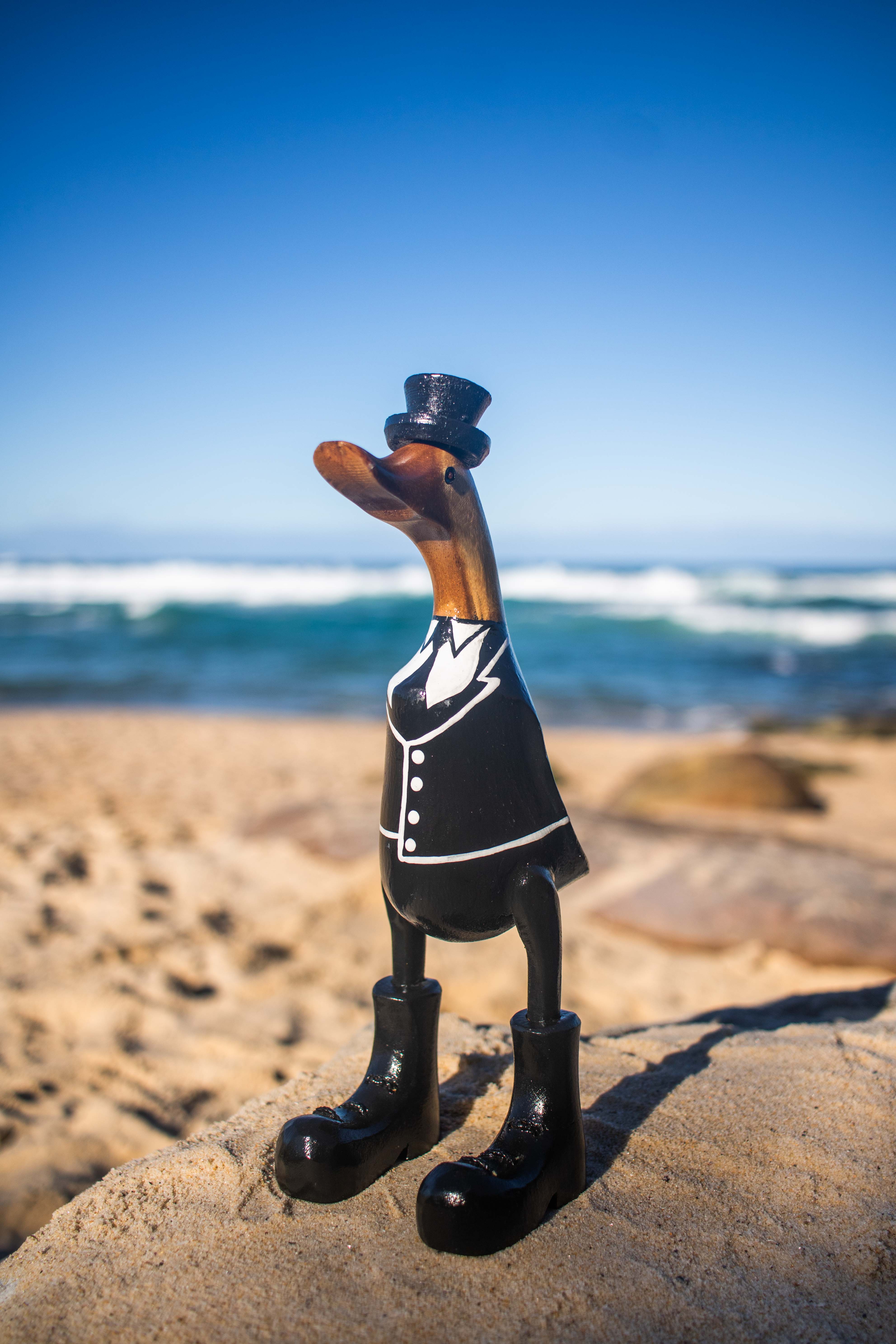 woodbubblebali - Wholesale Decorative Figurine - Canard courant gentleman2