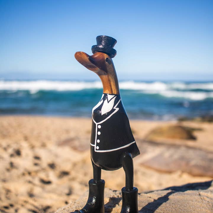 woodbubblebali - Wholesale Decorative Figurine - Canard courant gentleman2