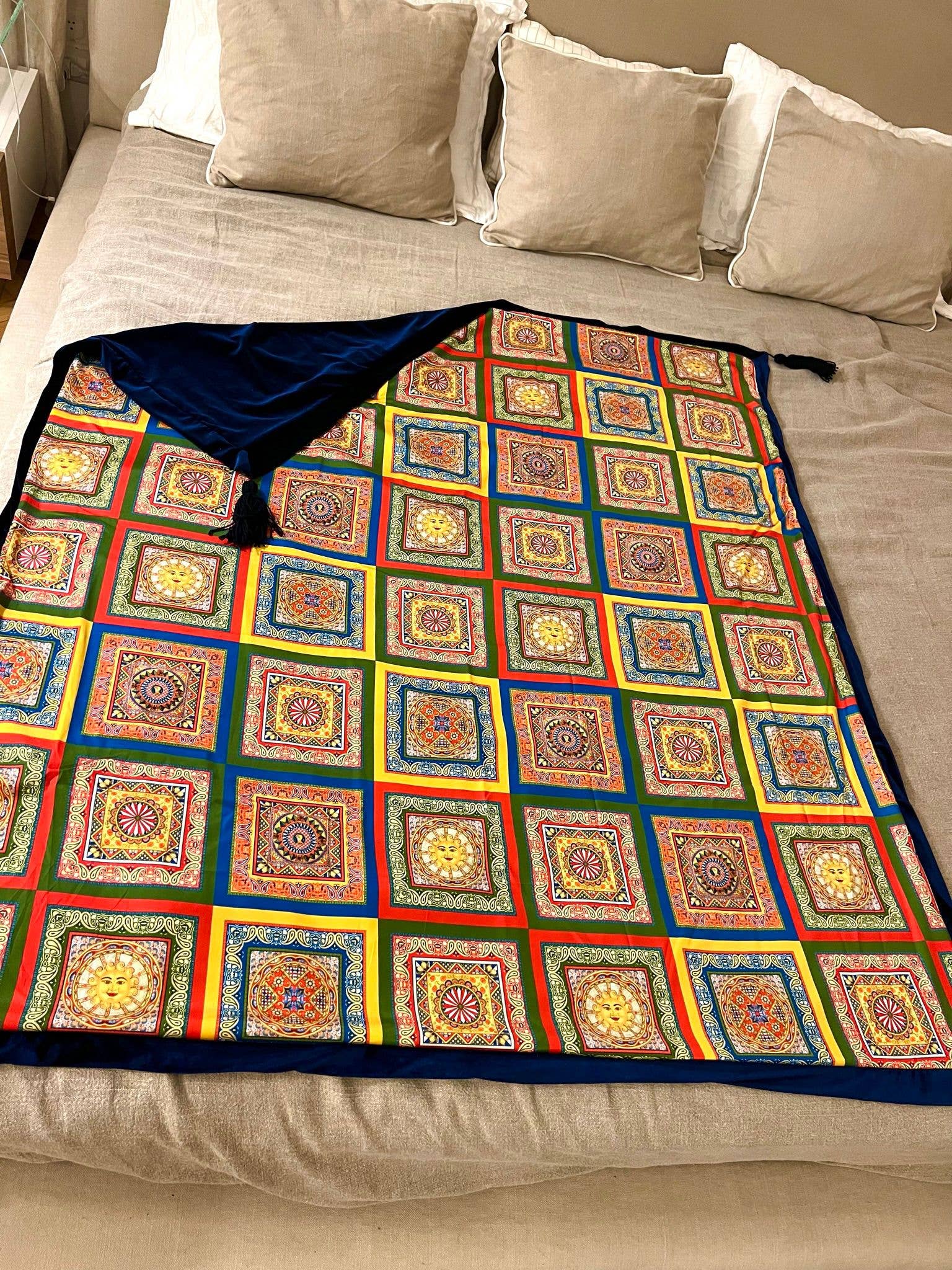 La Vie En Rose - C.I.D.A. s.r.l. - Wholesale Bedding Blanket - Multicolor Folk blanket - Home Design