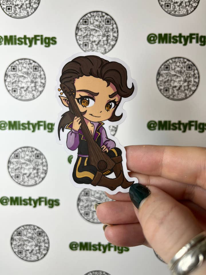 Adesivo in vinile - Chibi Scanlan Critical R per la vendita all'ingrosso da parte di Misty Figs