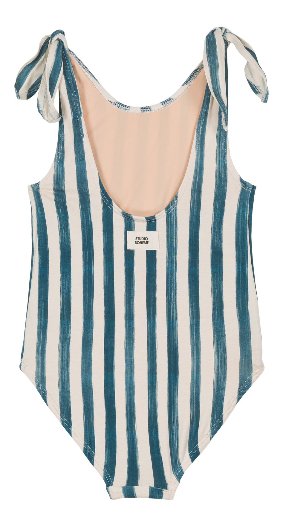 Studio Bohème Paris - Wholesale One Piece Swimsuit - Women's - Roberta One-Piece Swimsuit Greek Blue Stripes5