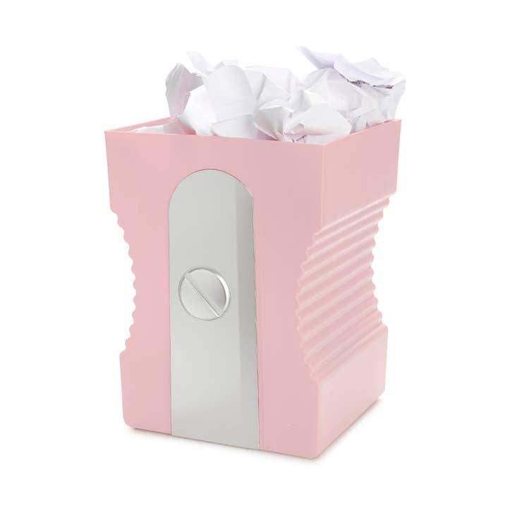 Balvi - Wholesale Trashcan/Trash Bin - Bin, Sharpener, Light Pink, Plastic,