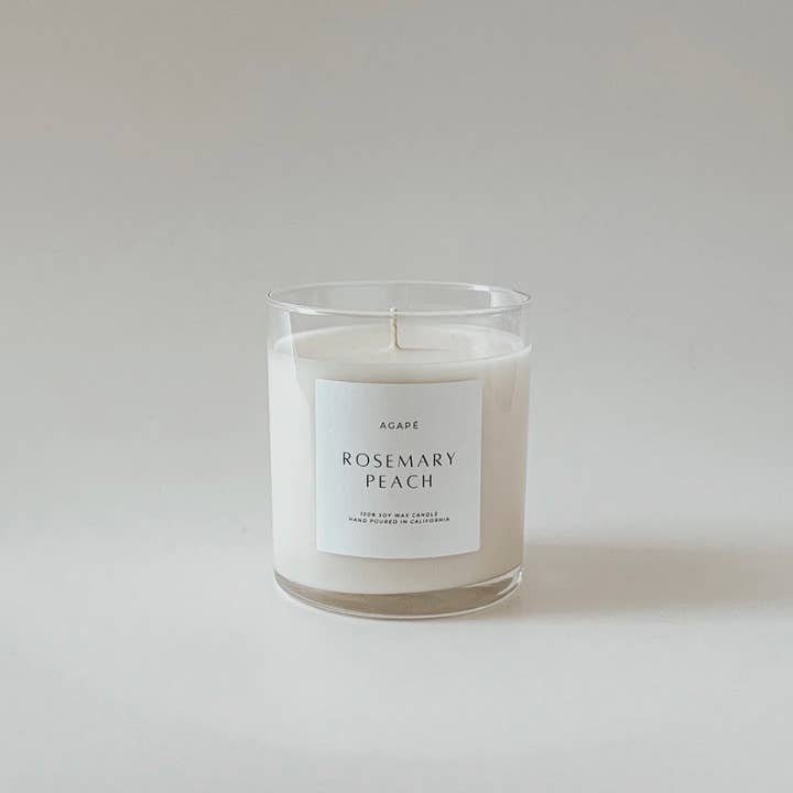 Agapé Candles – wholesale Jar/filled candle – ROSEMARY PEACH CANDLE 11 oz0