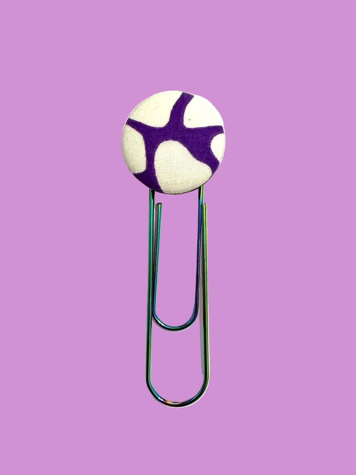 Purple White Bookmark for wholesale by Botón de Azúcar