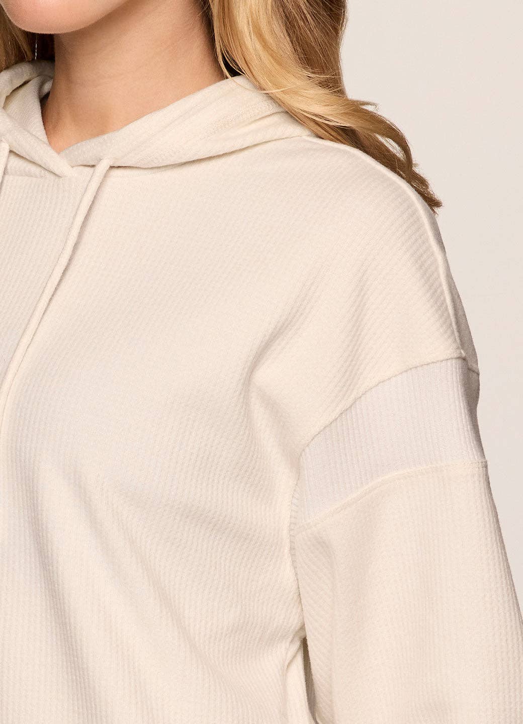 RBX Active – Engroshandel Hoodie – Kvinder – Afslappet hættetrøje i vaffelstrik til fridage7