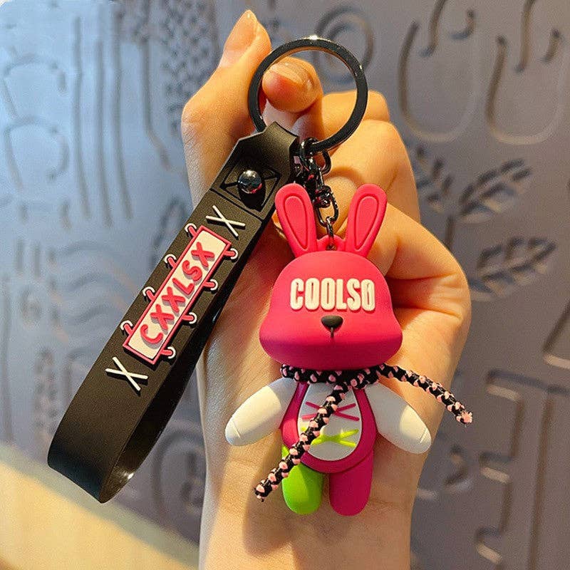 KiddieKickz - Vente Porte-clés – enfant - Porte-clés souple en PVC Bow Bear, joli porte-clés16