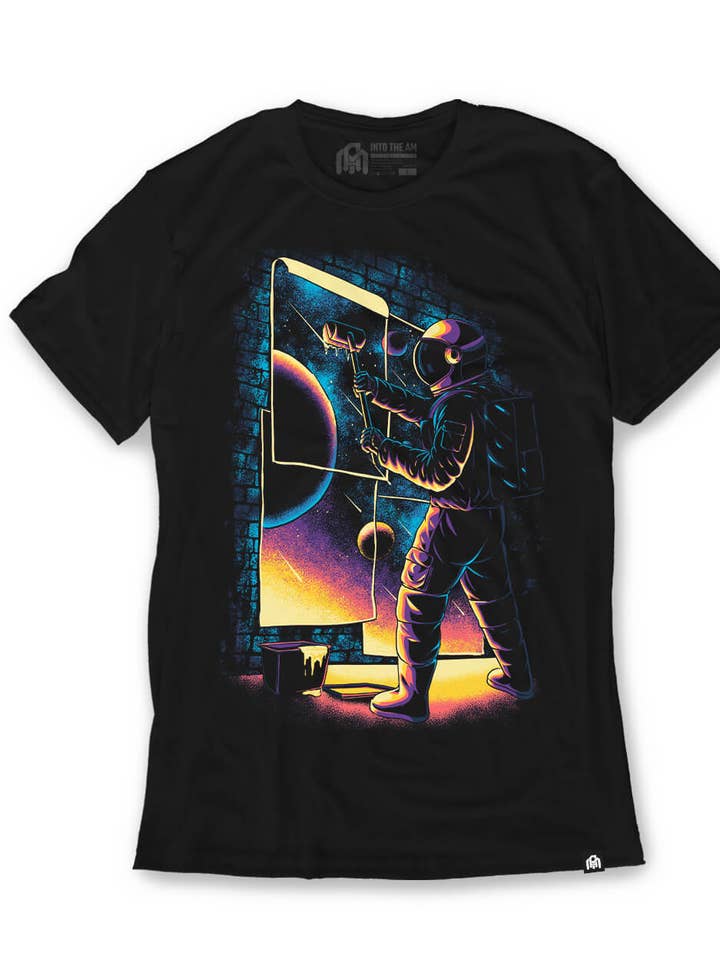 Men's Graphic Tee - Screenprinted T-Shirt (Stellar Streets) for wholesale by INTO THE AM