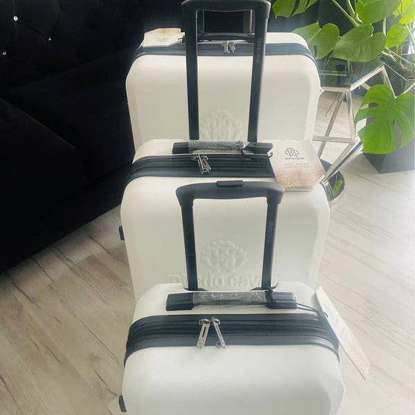 J&V TEXTILES - Wholesale Luggage - ROBERTO CAVALLI Luxury 3 Piece Luggage Set, Expandable Hard Shell Suitcases with 8 Spinner Wheels7