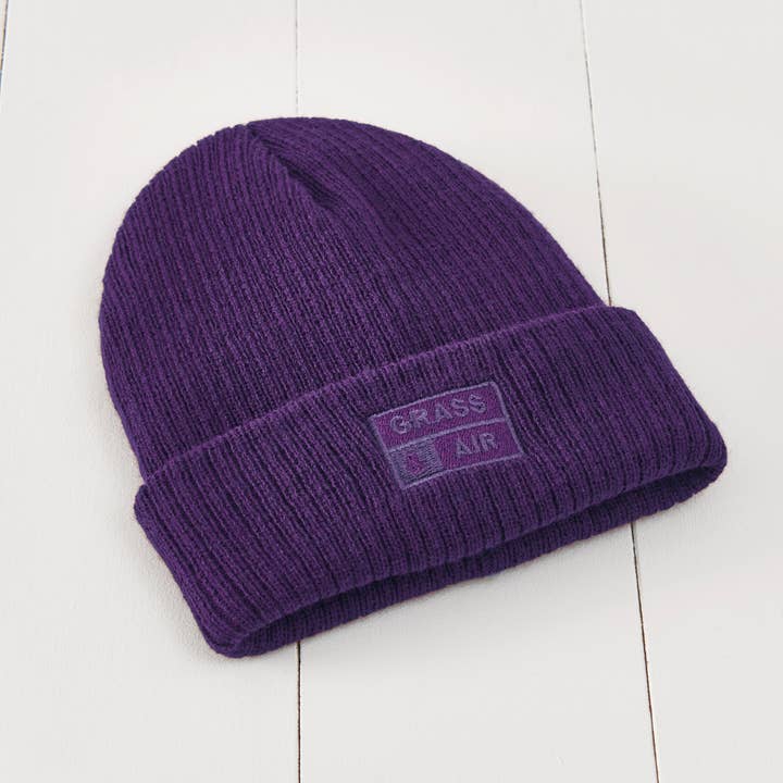 Bonnet violet améthyste islandais pour enfant pour la vente par Grass & Air