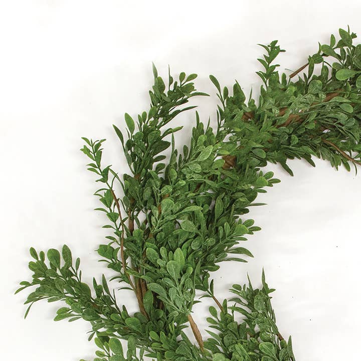 Saybrook Lane - Wholesale Bunting/Garland - Heritage Boxwood Garland, 5ft