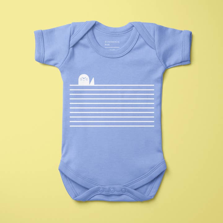 "Sealutations" Baby Bodysuit Onesie for wholesale by Sincerely, Rob