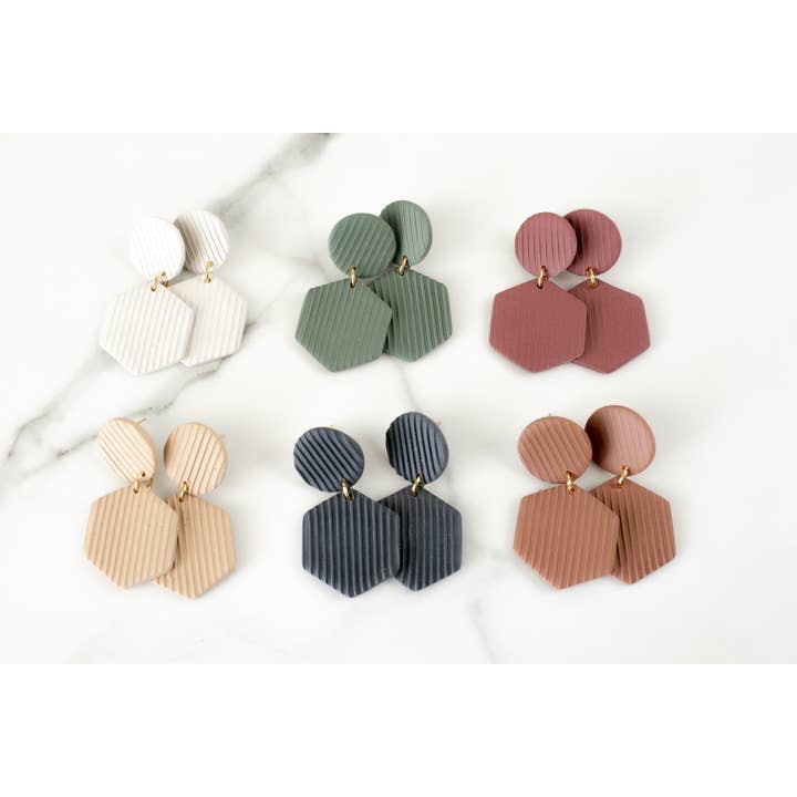 Tahlia Clay Dangle Earrings for wholesale by LOOK