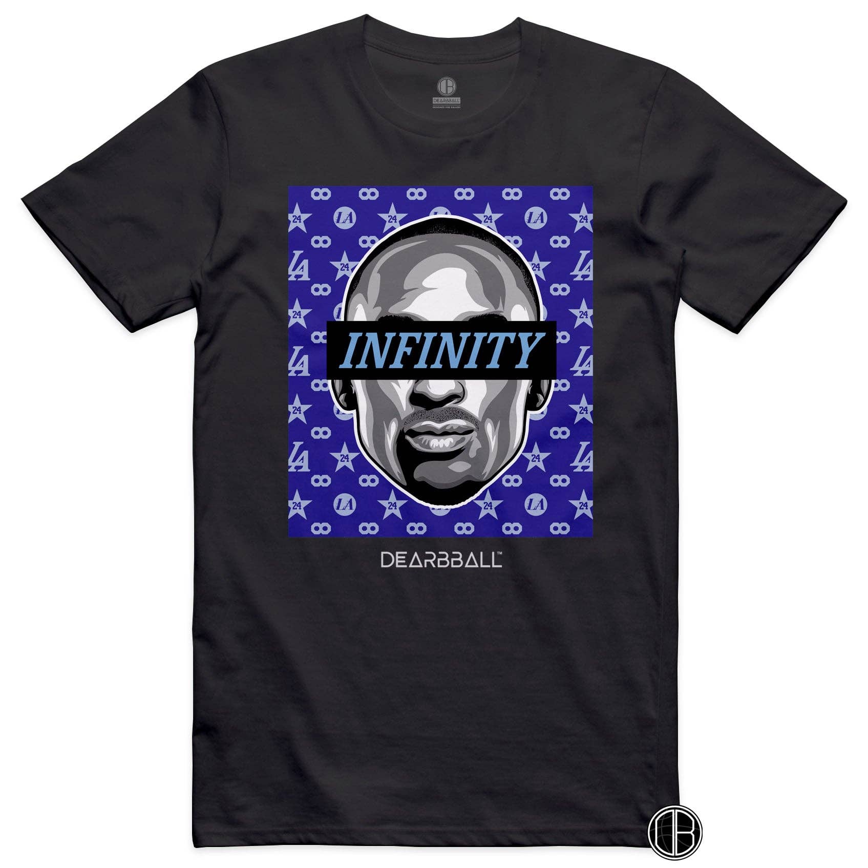 DearBBall - Wholesale Screen Printed T-Shirt - Unisex - DearBball Tee - INFINITY Blue Pattern Edition1