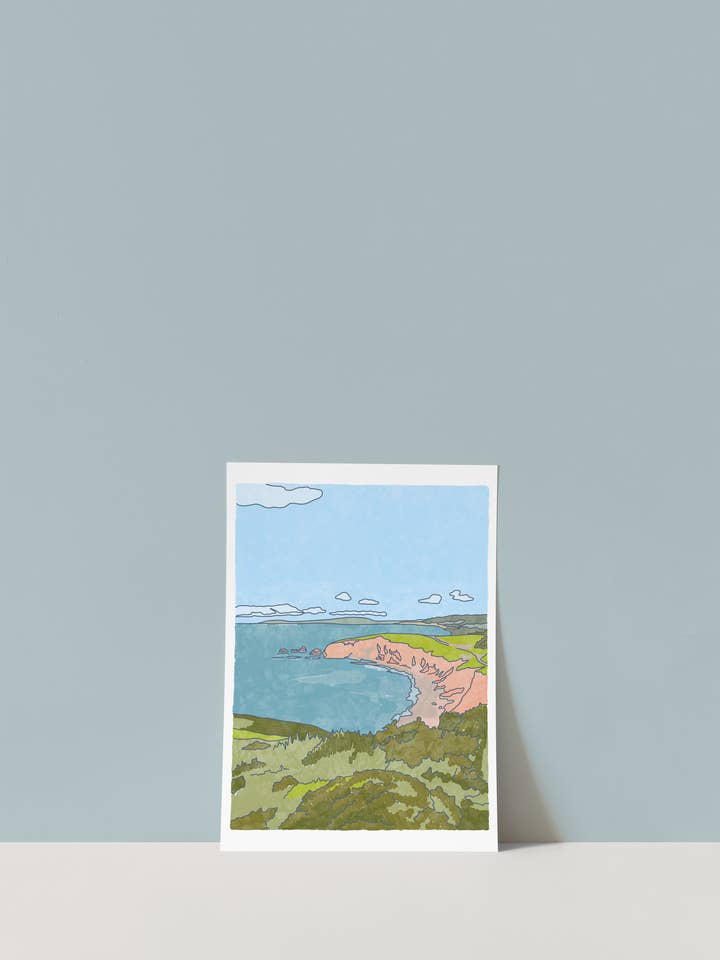 Sentiero Mori Point Pacifica | Serie dei Parchi della California per la vendita all'ingrosso da parte di Habitat Art Studio