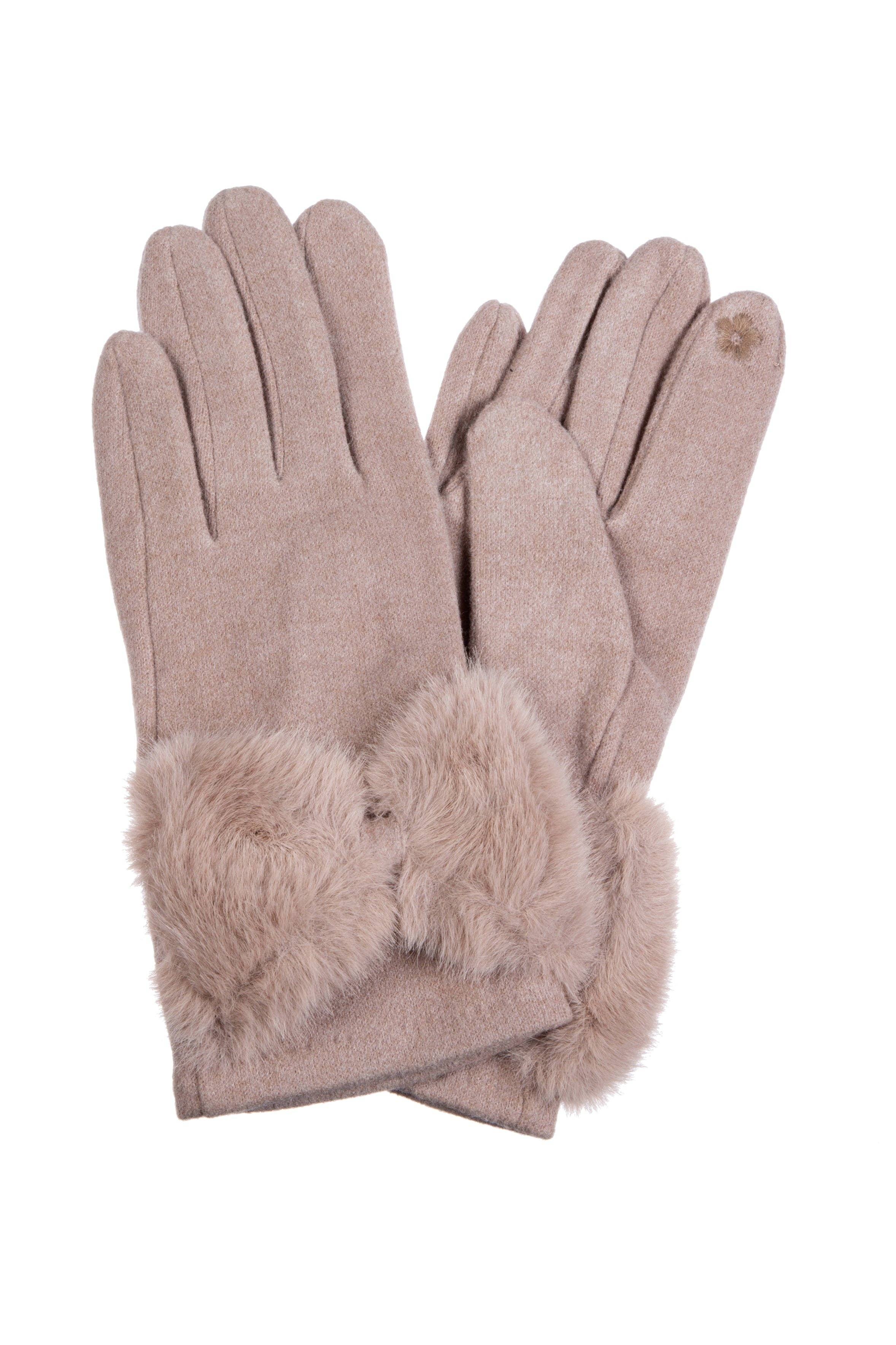 Ole - Venta al por mayor Guantes - Mujer - Guantes de Pantalla Táctil con Lazo de Piel Sintética GL00592