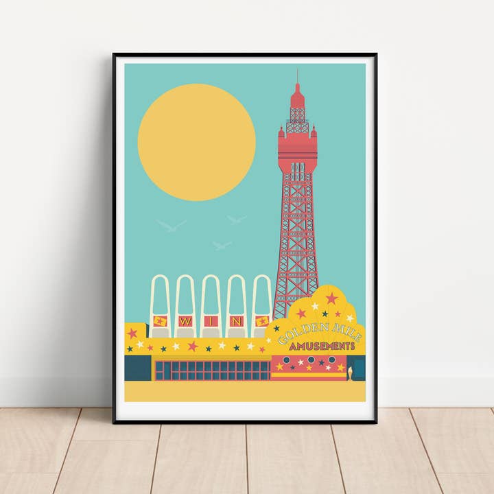 Gail Myerscough – wholesale Art print – Blackpool Unframed Print