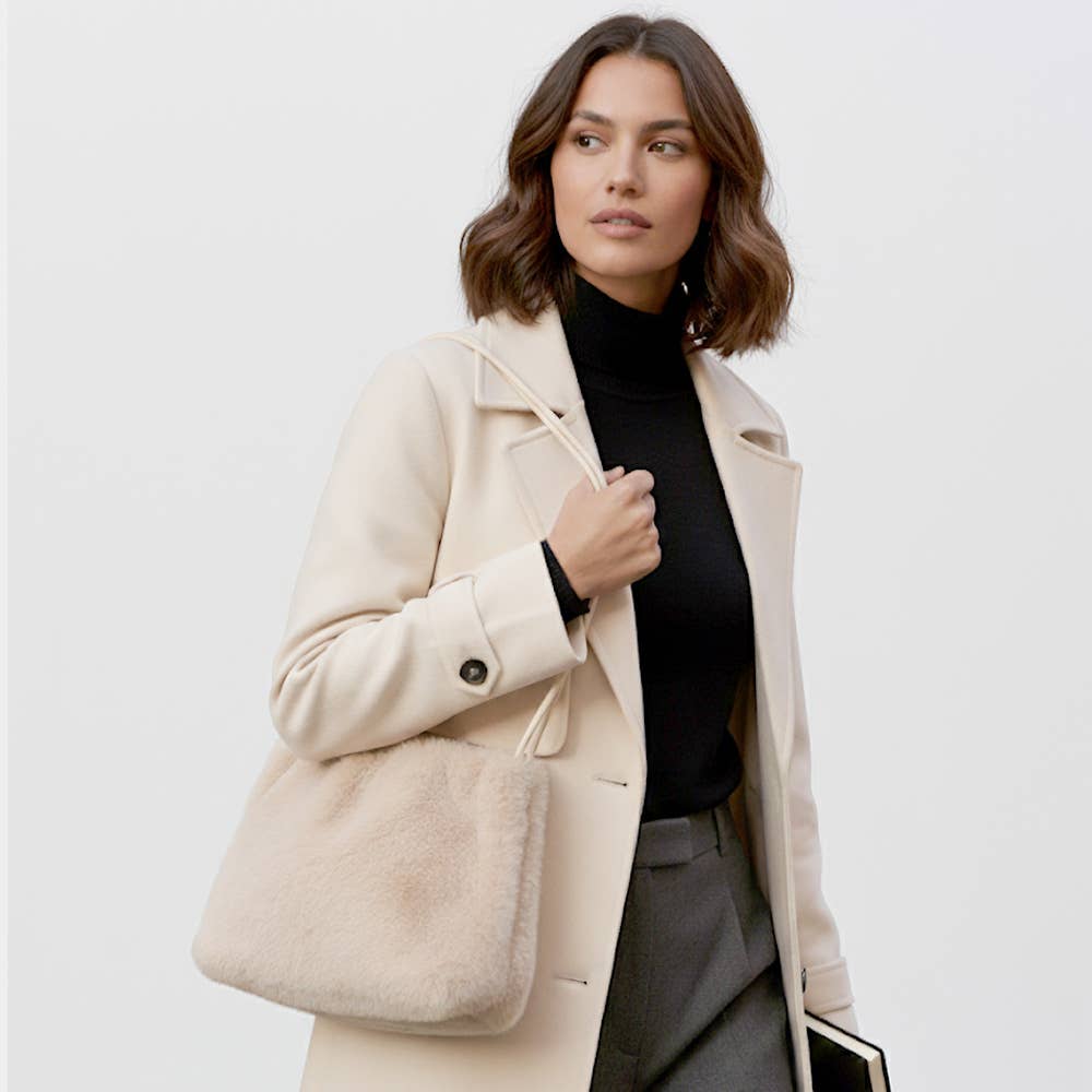 Sensibling Corp. - Vendita all'ingrosso Tracolla - Donna - Borsa a Mano / a Spalla in Finta Pelliccia Solida Mini15