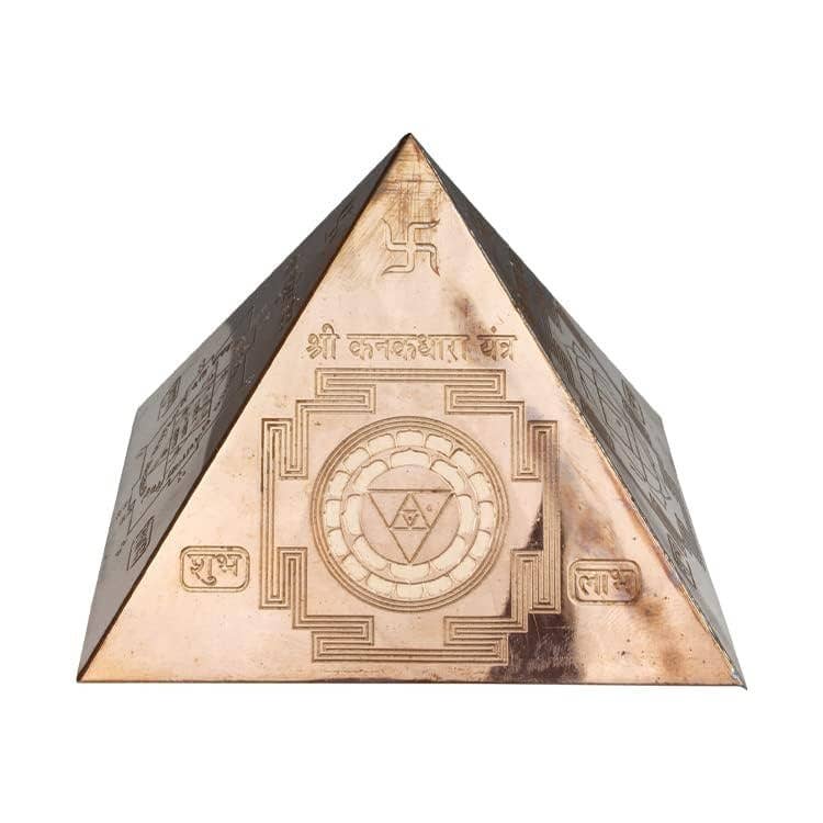AmazeU - Wholesale Decorative Tabletop Object -  Copper Sri Yantra  Pyramid, Vastu Sri Yantra Copper Pyramid2