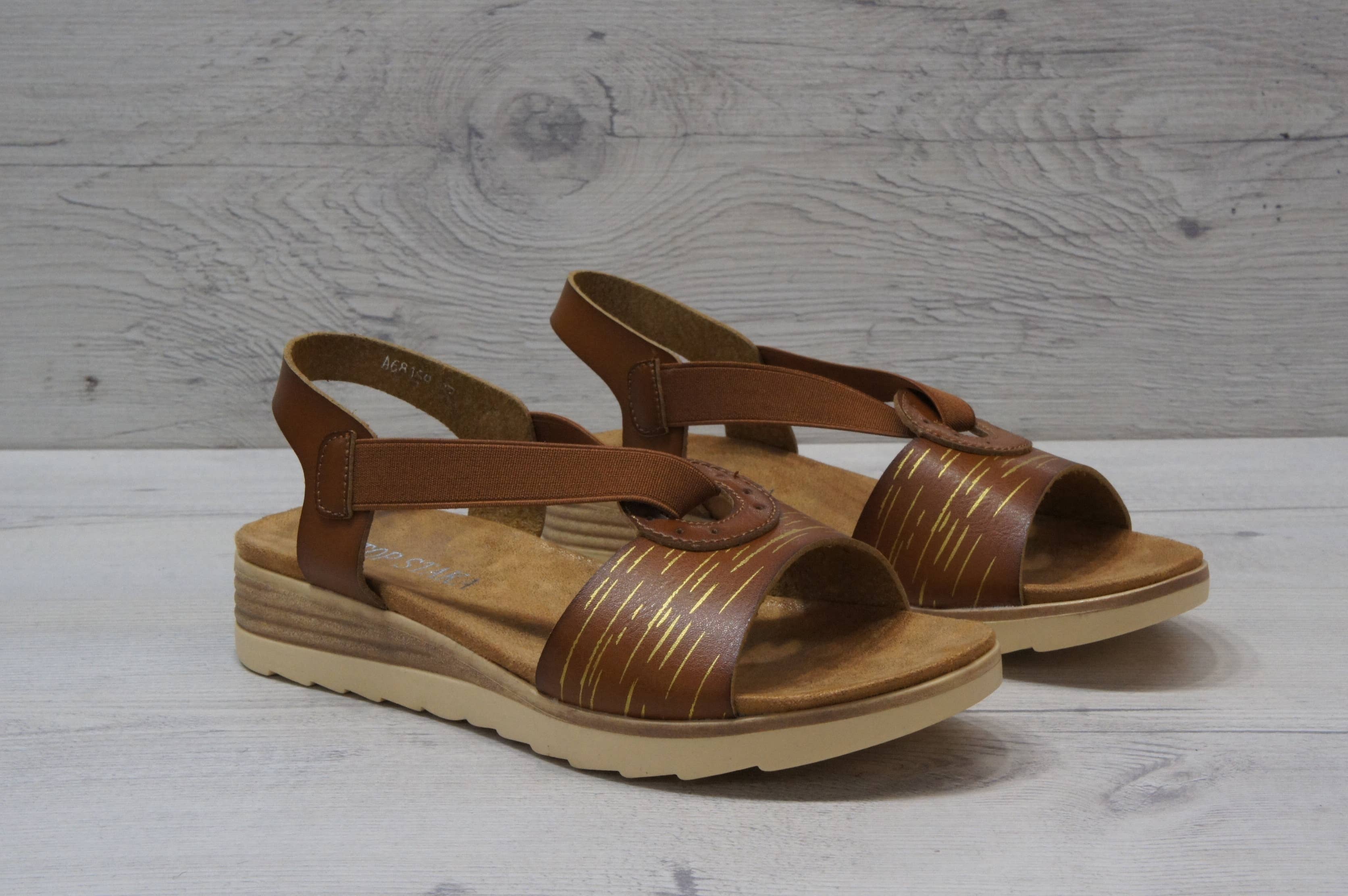 Top Staka – wholesale Sandals – Women's – A68159 Women's Plain Simple Circular Elastic Strap Sandals3