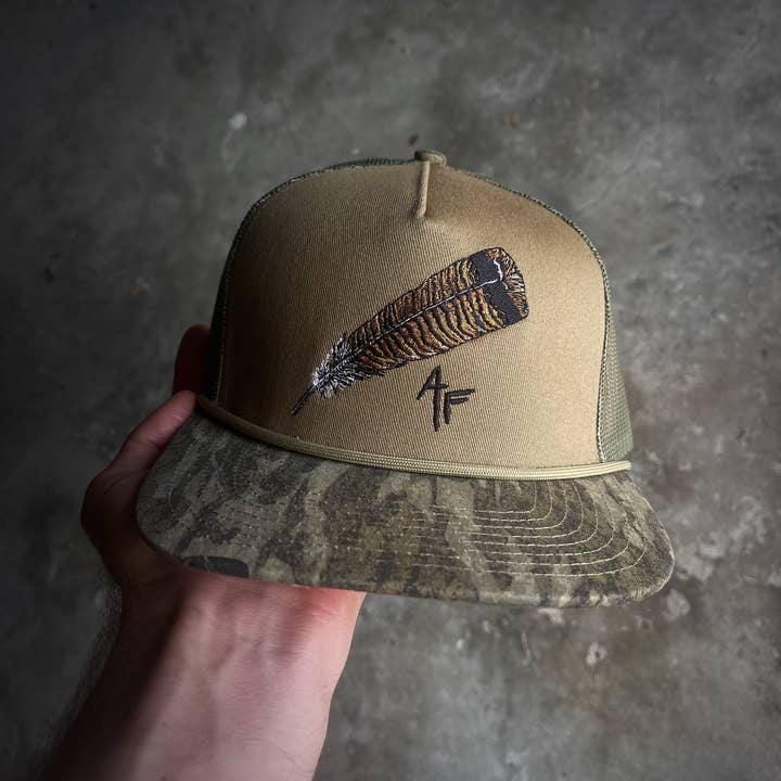 American Fetcher - Wholesale Trucker Hat - Unisex - Turkey Feather - Bottomland Rope