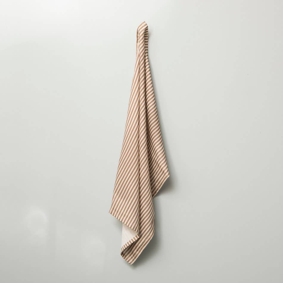 Mahe Homeware - Wholesale Tea Towel - Brown Stripe Kitchen Towel Set 21