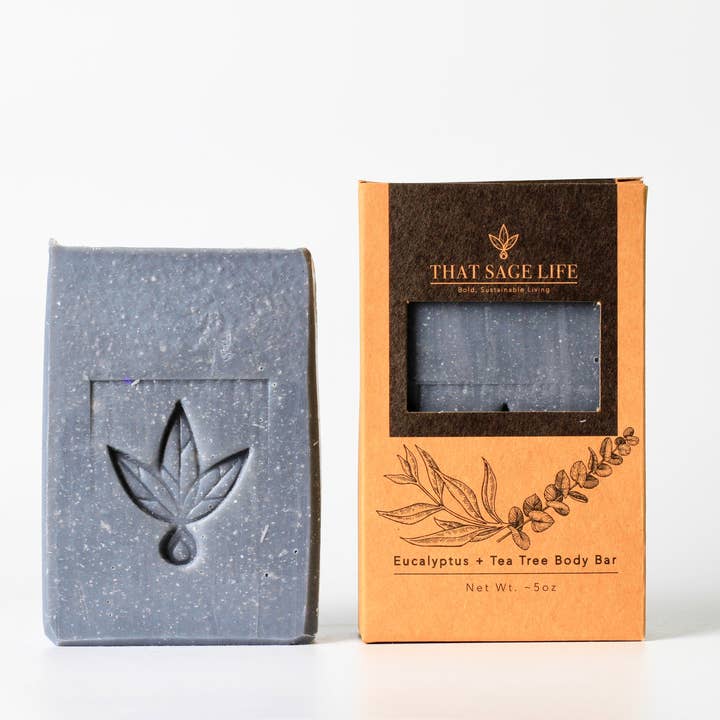 Eucalyptus + Tea Tree Body Bar for wholesale by That Sage Life