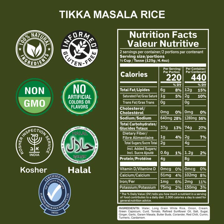 Regal Kitchen Foods - Wholesale Rice - Eat Regal Tikka Masala Rice - 8.8 Ounce2