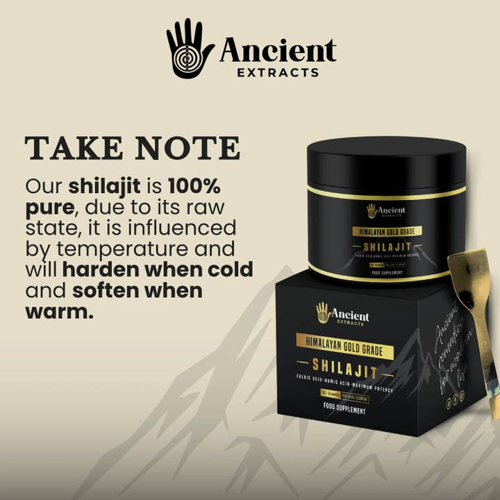 Ancient Extracts Ltd – wholesale Protein/superfood powder – Shilajit Resin - Himalayan Gold Grade (50g)4
