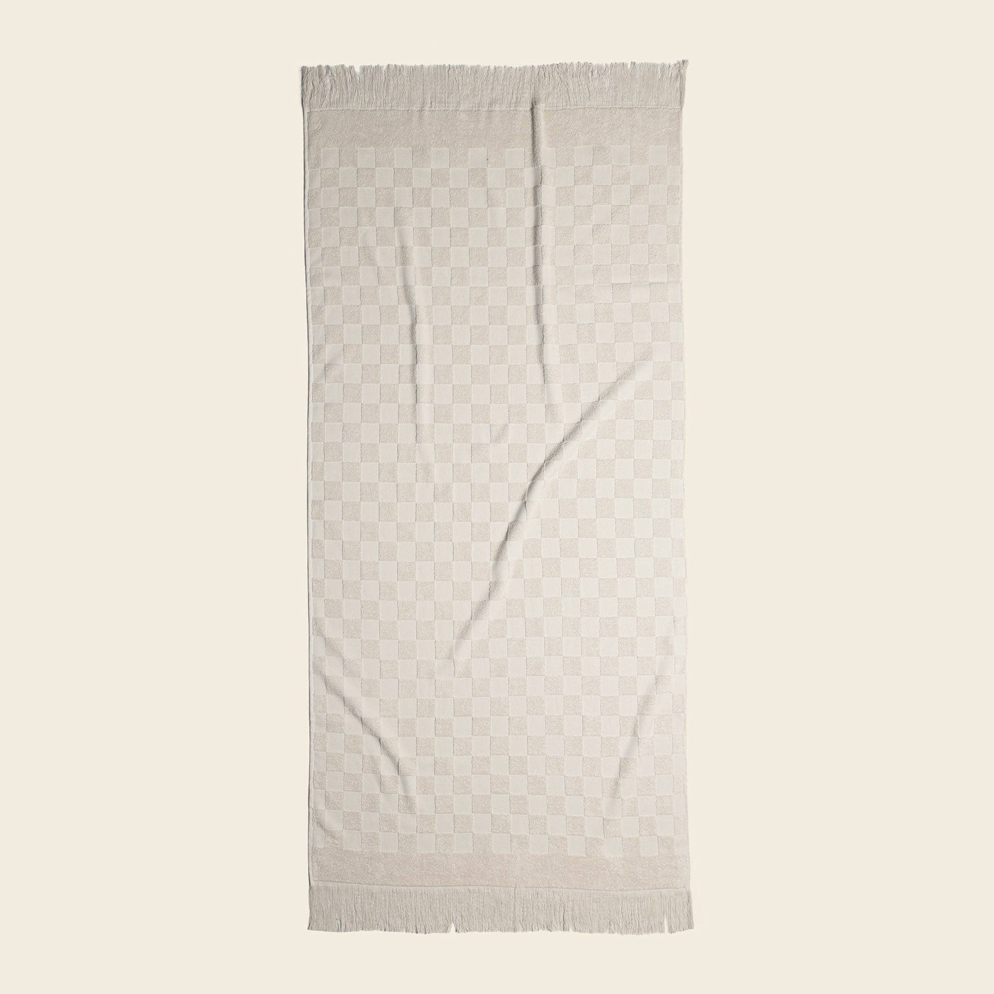 Happy Place Brand - Wholesale Bath Towel - Organic Checkered Bath Towel5