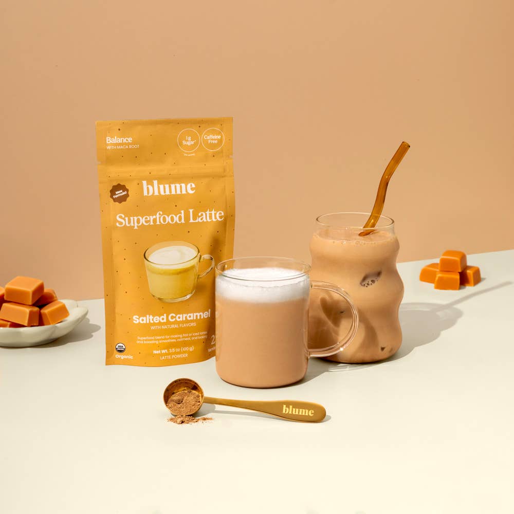 Blume - Wholesale Protein/Superfood Powder - Superfood Latte Powder, Salted Caramel