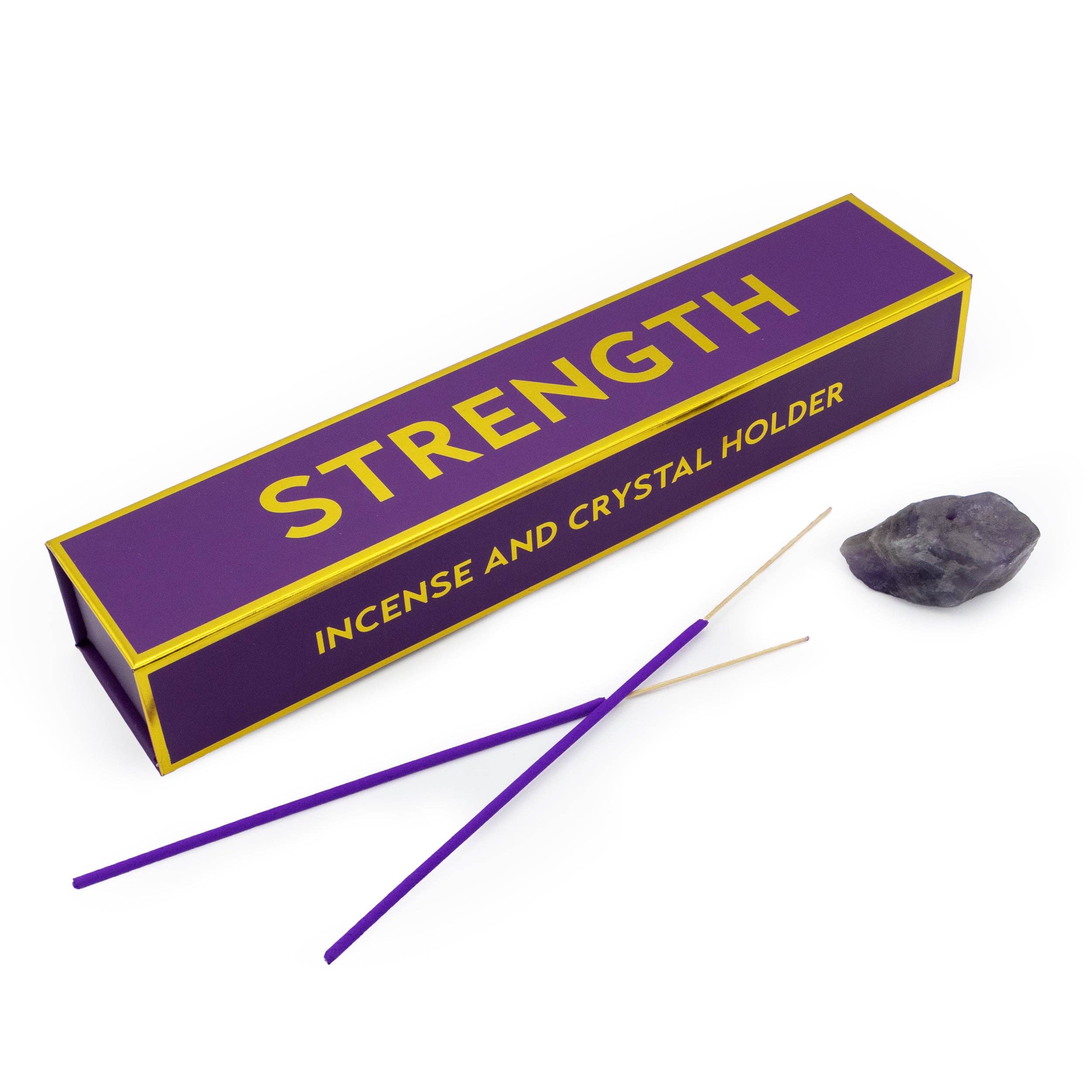 Robert Frederick Ltd - Wholesale Incense Holder - Strength Incense and Crystal Holder - Lavender & Eucalyptus Scent with Amethyst Crystal0
