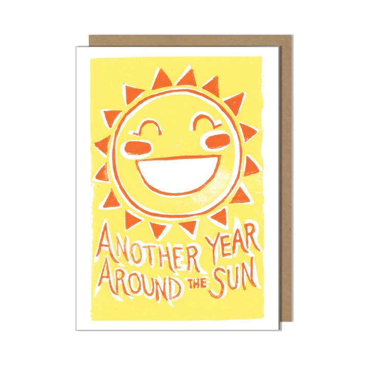 Sunshine Birthday Card for wholesale by Sage Flannery Art