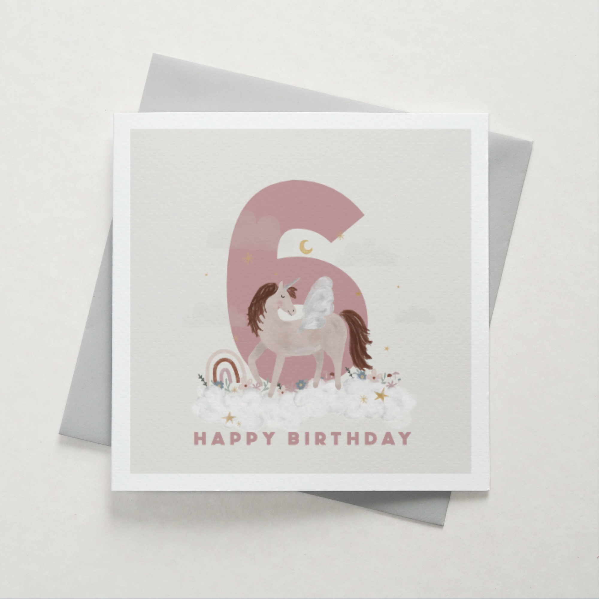 Little M – wholesale Birthday card – Unicorn Birthday Card - Can Be Personalised1