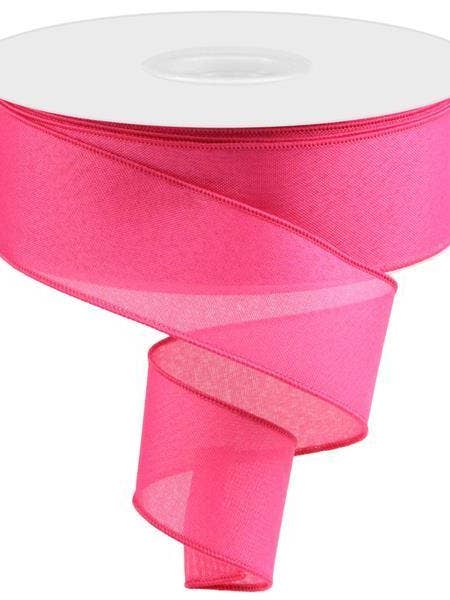 2.5"X50YD VALUE FAUX BURLAP FUCHSIA - RC500107 for wholesale by General Wholesale Inc