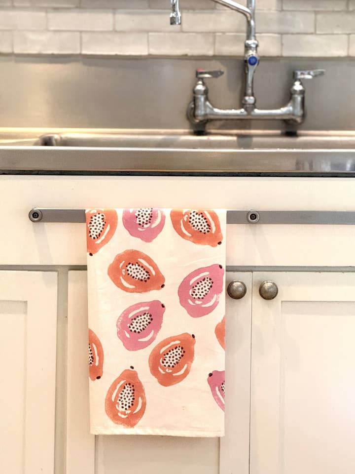 papaya tea towel for wholesale by Island Bungalow Hawaii
