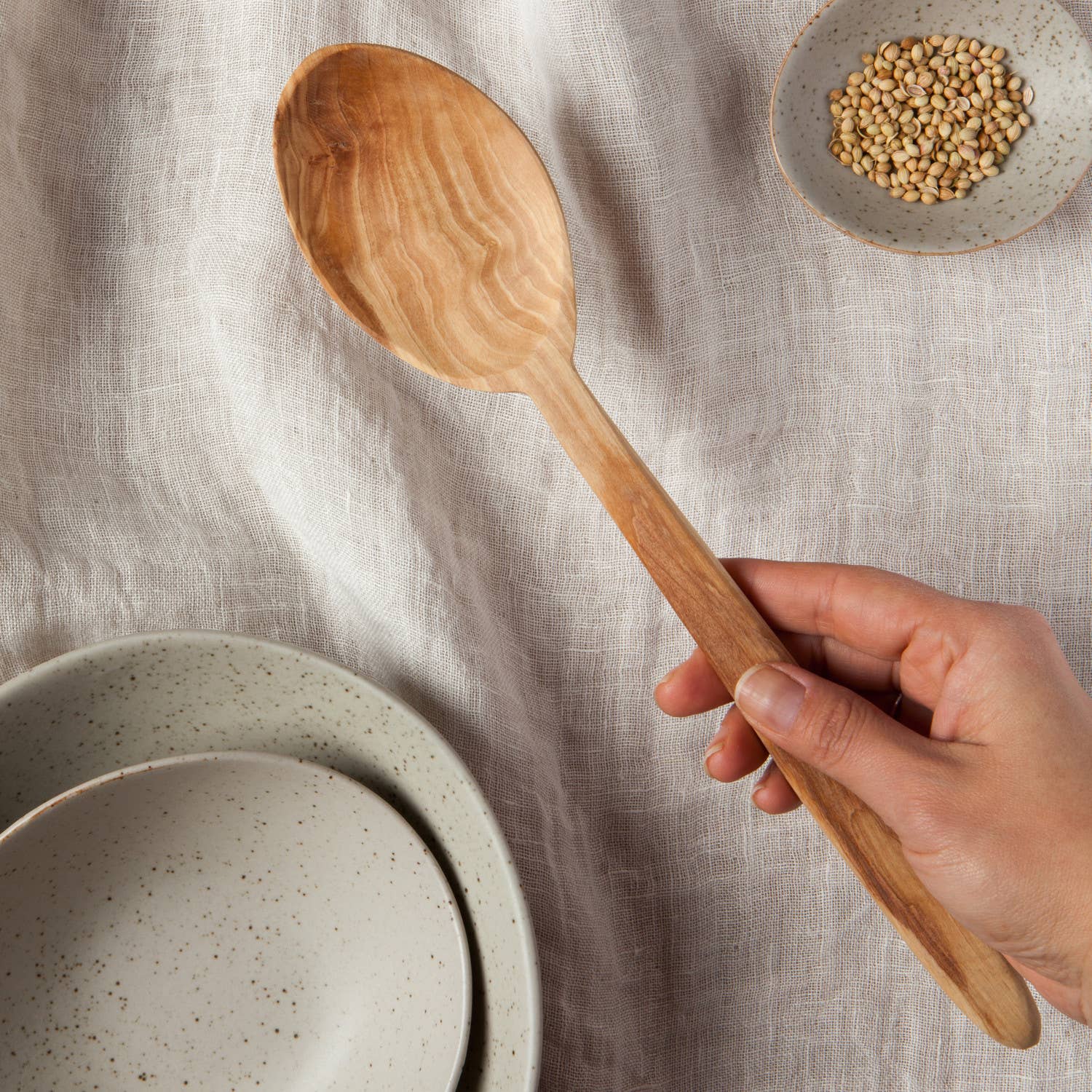 Danica Heirloom - Wholesale Kitchen Spoon - Olive Wood Spoon1