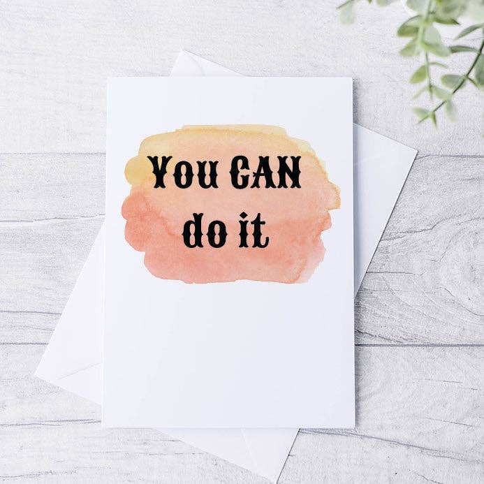 Je kunt het doen motiverende wenskaart voor wholesale door Bluesky's Creation
