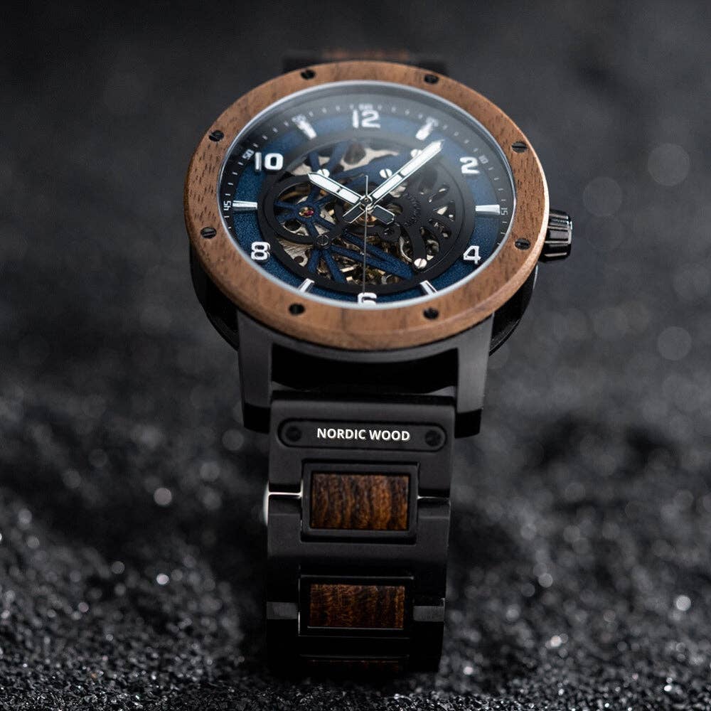Nordic Wood - Wholesale Wrist Watch - Men's - Lave Noire2