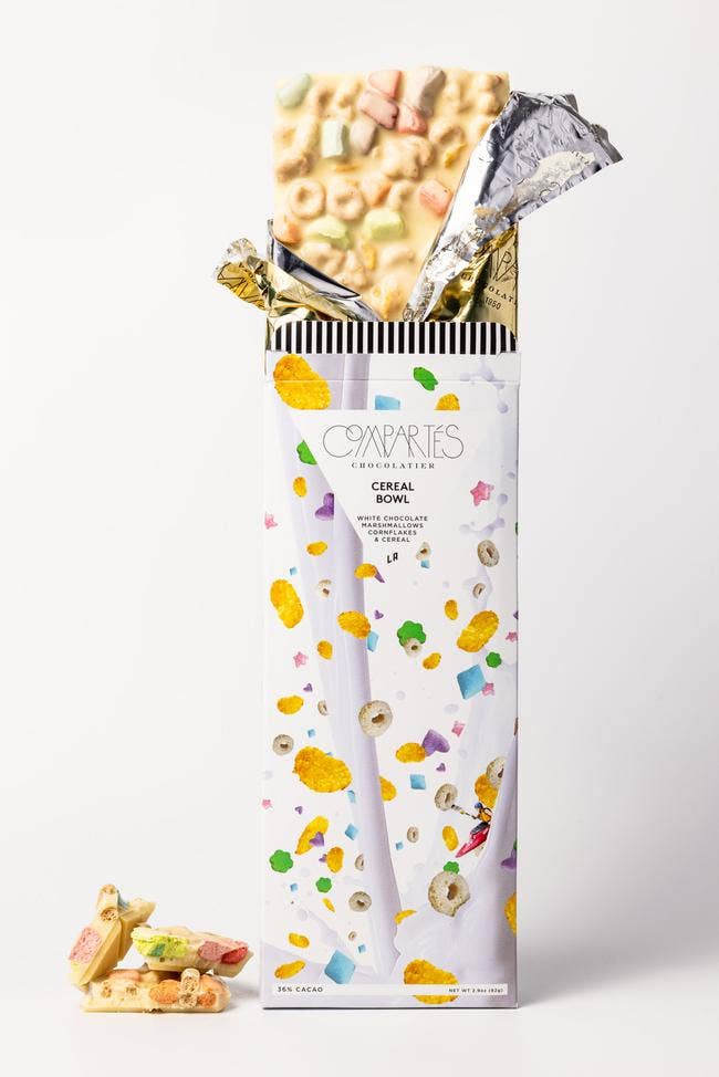 Compartes Chocolate - Vente Barre chocolatée - Tablette de chocolat blanc gourmet Cereal Bowl1