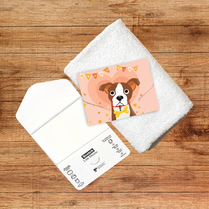 Post-it® Notes Design Series - Wholesale Lint Roller - Scotch™ Lint Sheets Pocket Pack - Puppy Bone lint remover2
